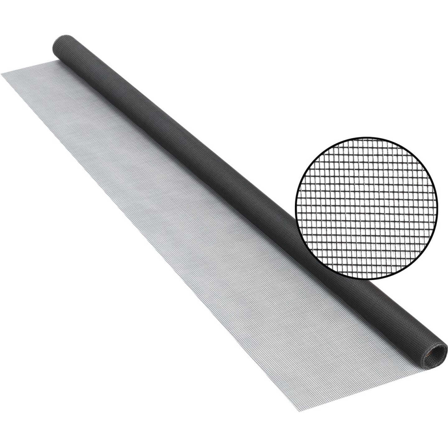 Phifer 24 In. x 84 In. Charcoal Fiberglass Screen Cloth Ready Rolls Image 1