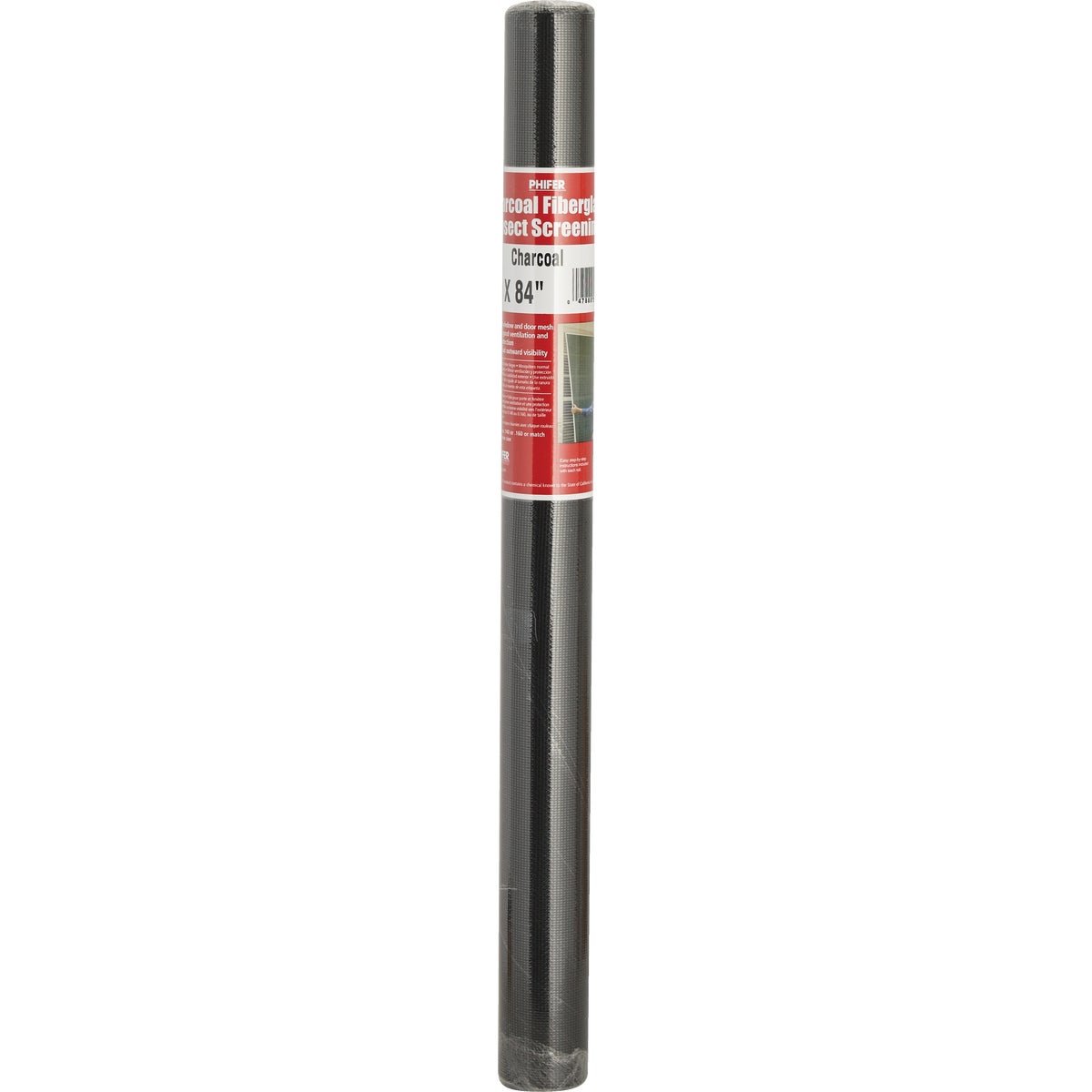 Phifer 24 In. x 84 In. Charcoal Fiberglass Screen Cloth Ready Rolls Image 2