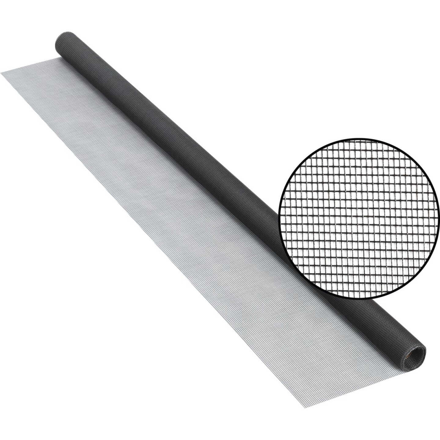 Phifer 48 In. x 84 In. Charcoal Fiberglass Screen Cloth Ready Rolls Image 1