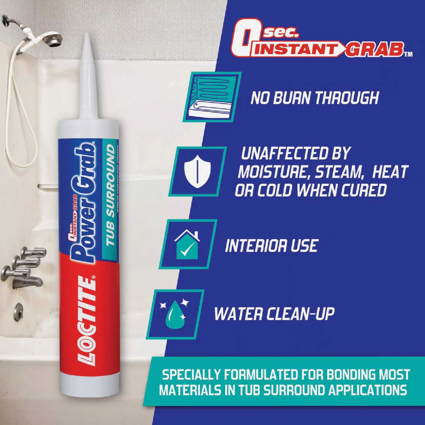 LOCTITE Power Grab Express 10 Oz. Tub Surround & Shower Wall Adhesive Image 5