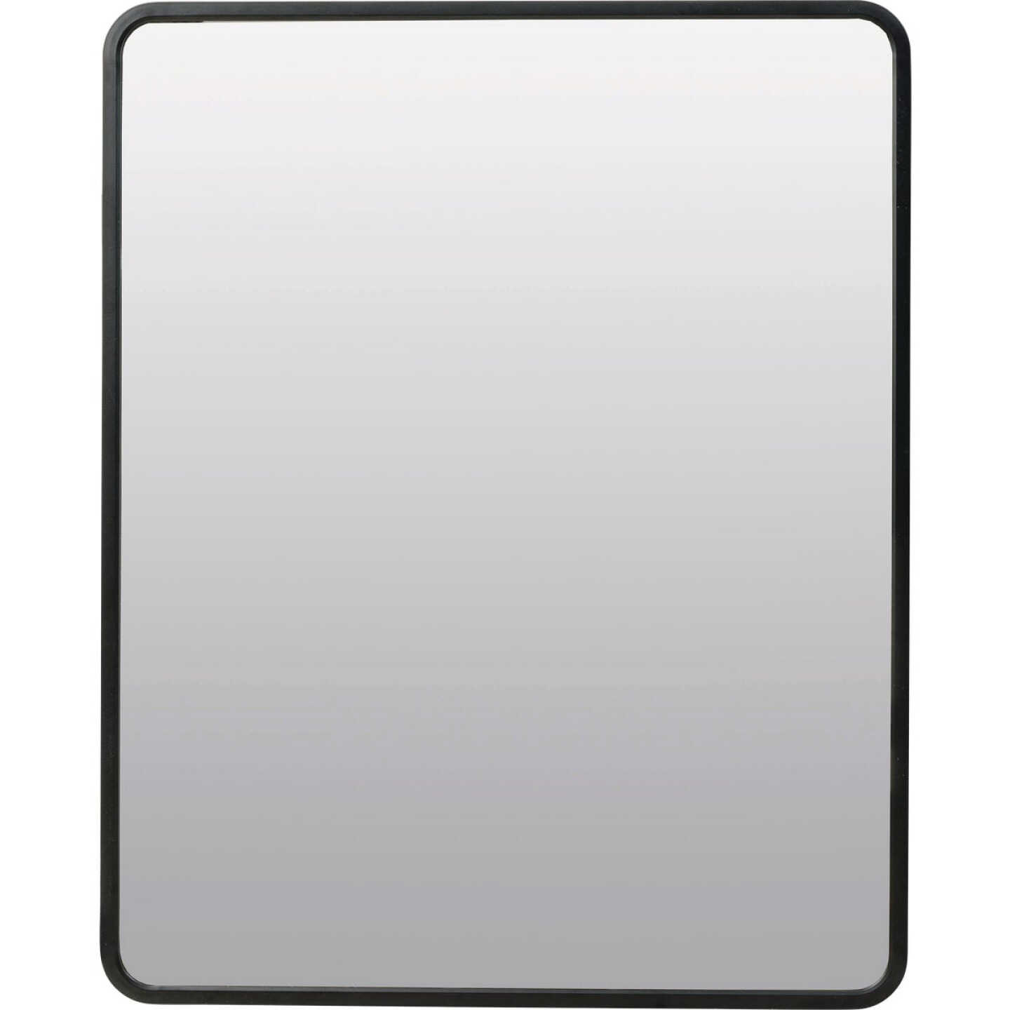 Zenna Home Designer Series Black 24 In. W x 30 In. H x 5 In. D Single Mirror Surface/Recess Mount Rectangle Medicine Cabinet Image 1