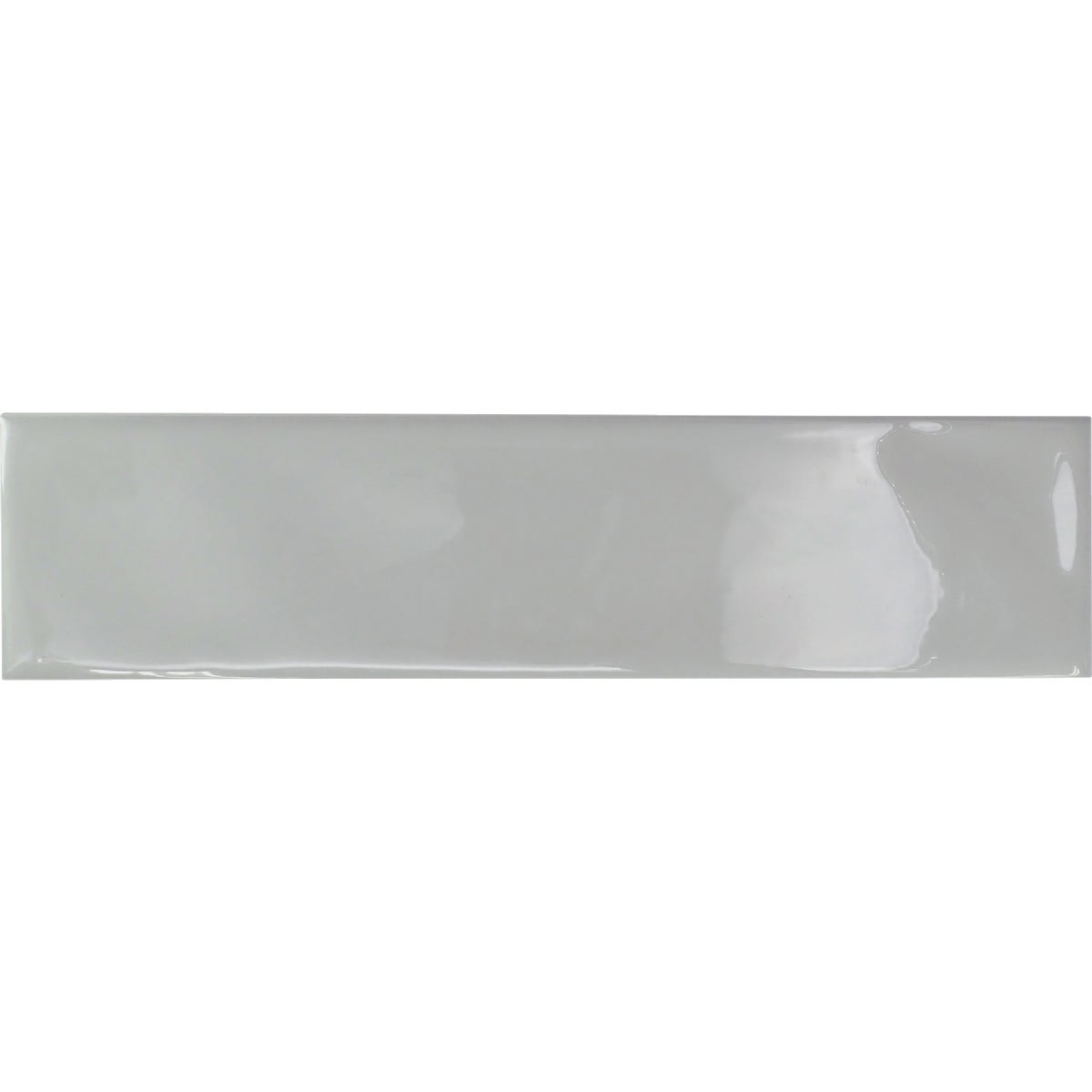 Emser Craft II 3 In. x 12 In. Glossy Gray Ceramic Wall Tile with Undulating Texture (5.6 Sq. Ft./Case) Image 2