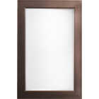 Erias Home Designs Austin 24 In. W. x 36 In. H. Antique Pewter Plastic Framed Wall Mirror Image 1