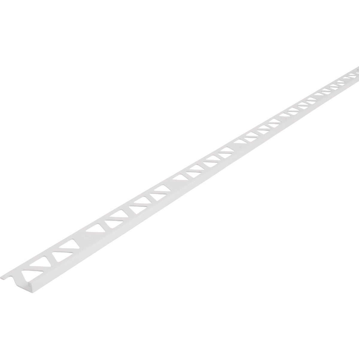 M-D Building Products 3/8 In. x 96 In. Bright White Aluminum Tile Edge