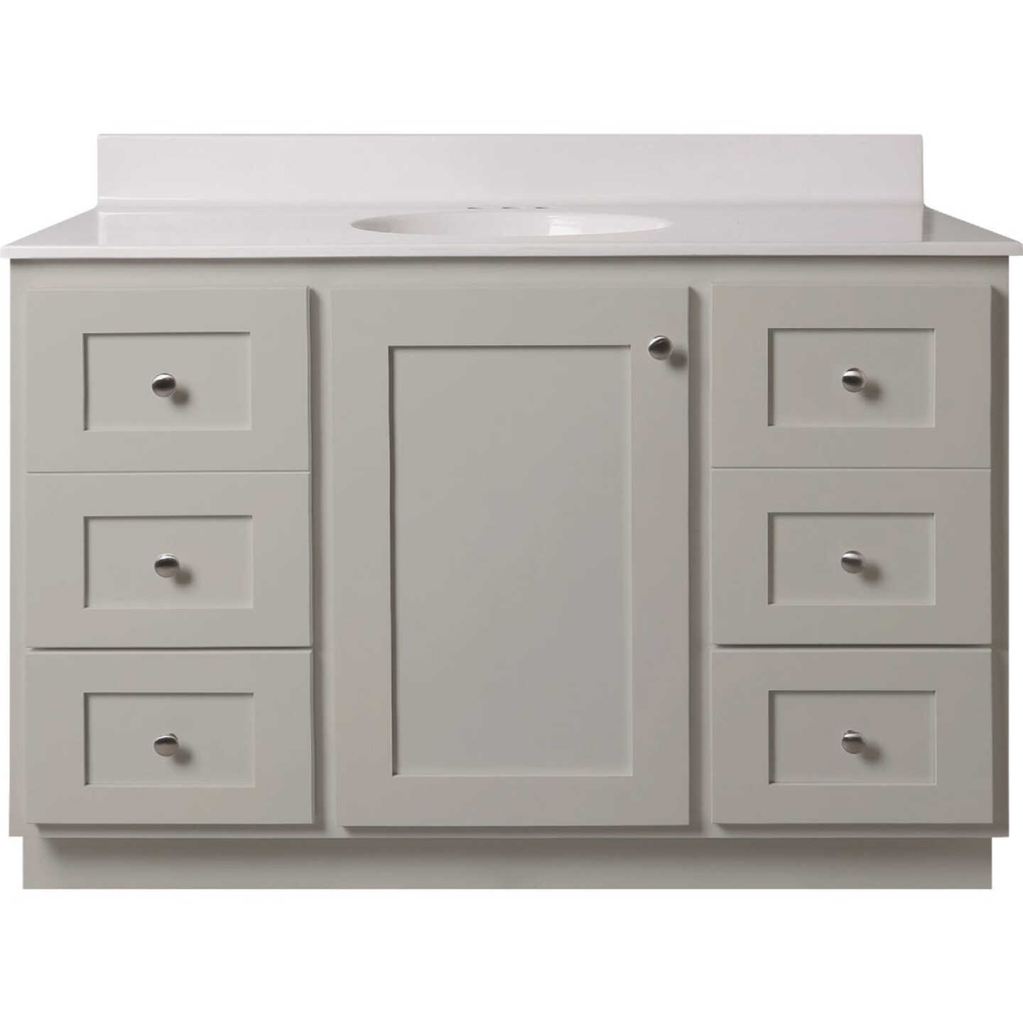 Bertch Storage Solutions 48 In. W x 34-1/2 In. H x 21 In. D Harbor Vanity Base without Top, 3 Door/2 Drawer Image 1
