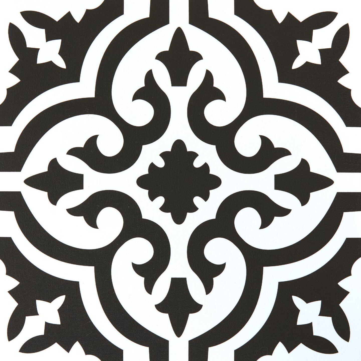 Home Impressions Black Telperion 12 In. x 12 In. Vinyl Floor Tile (45 Sq. Ft./Box) Image 1