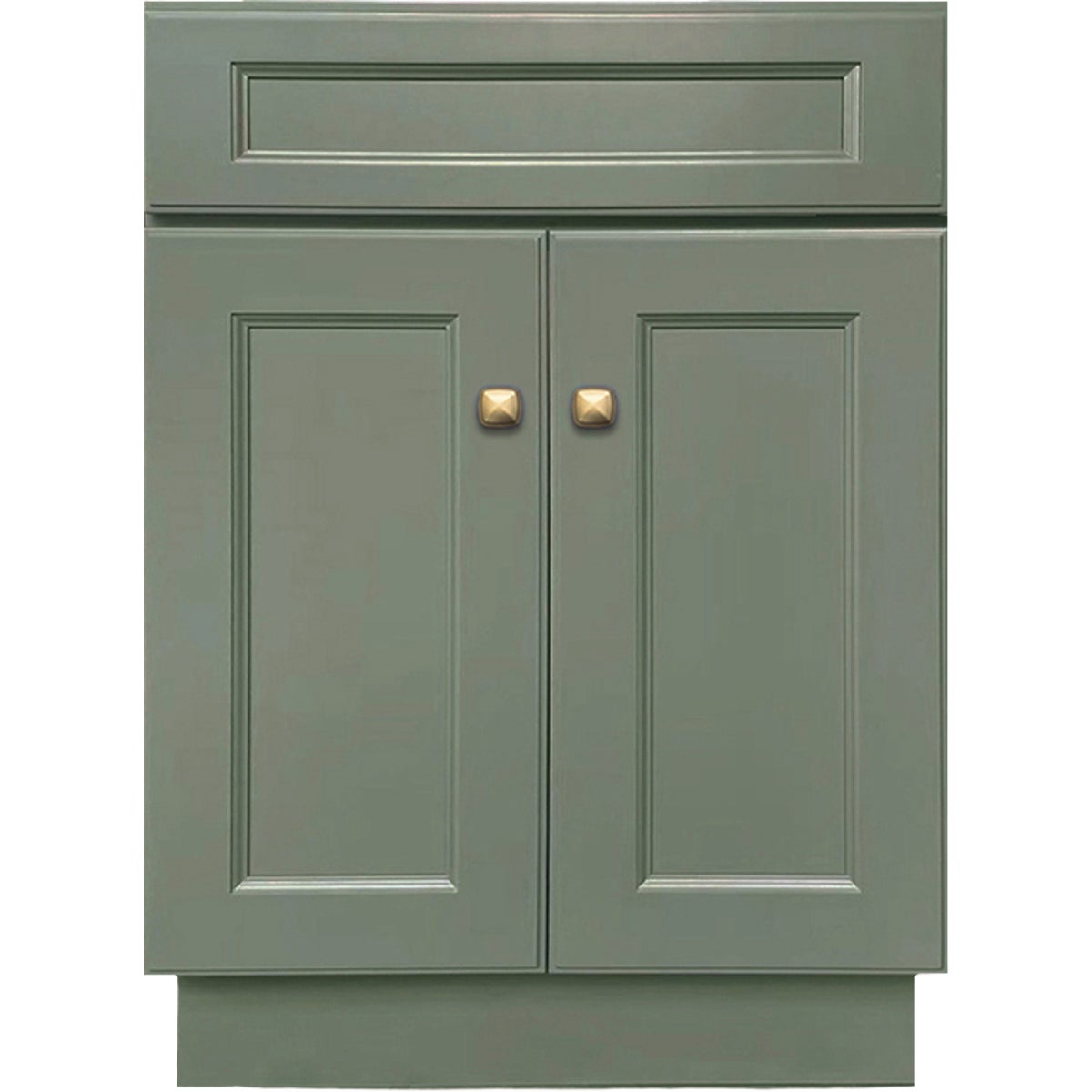 GHI Cabinets Sonona Forest Green 24 In. W x 34.5 In. H x 21 In. D Vanity Base without Top, 2 Door