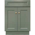 GHI Cabinets Sonona Forest Green 24 In. W x 34.5 In. H x 21 In. D Vanity Base without Top, 2 Door Image 1