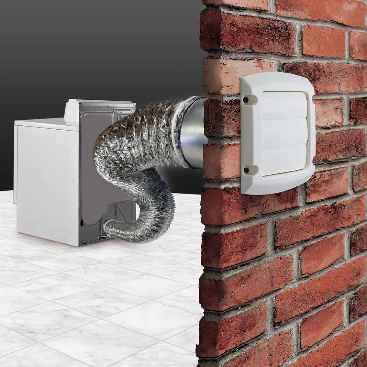 Dundas Jafine White Gas or Electric Dryer Vent Kit (4-Piece) Image 2