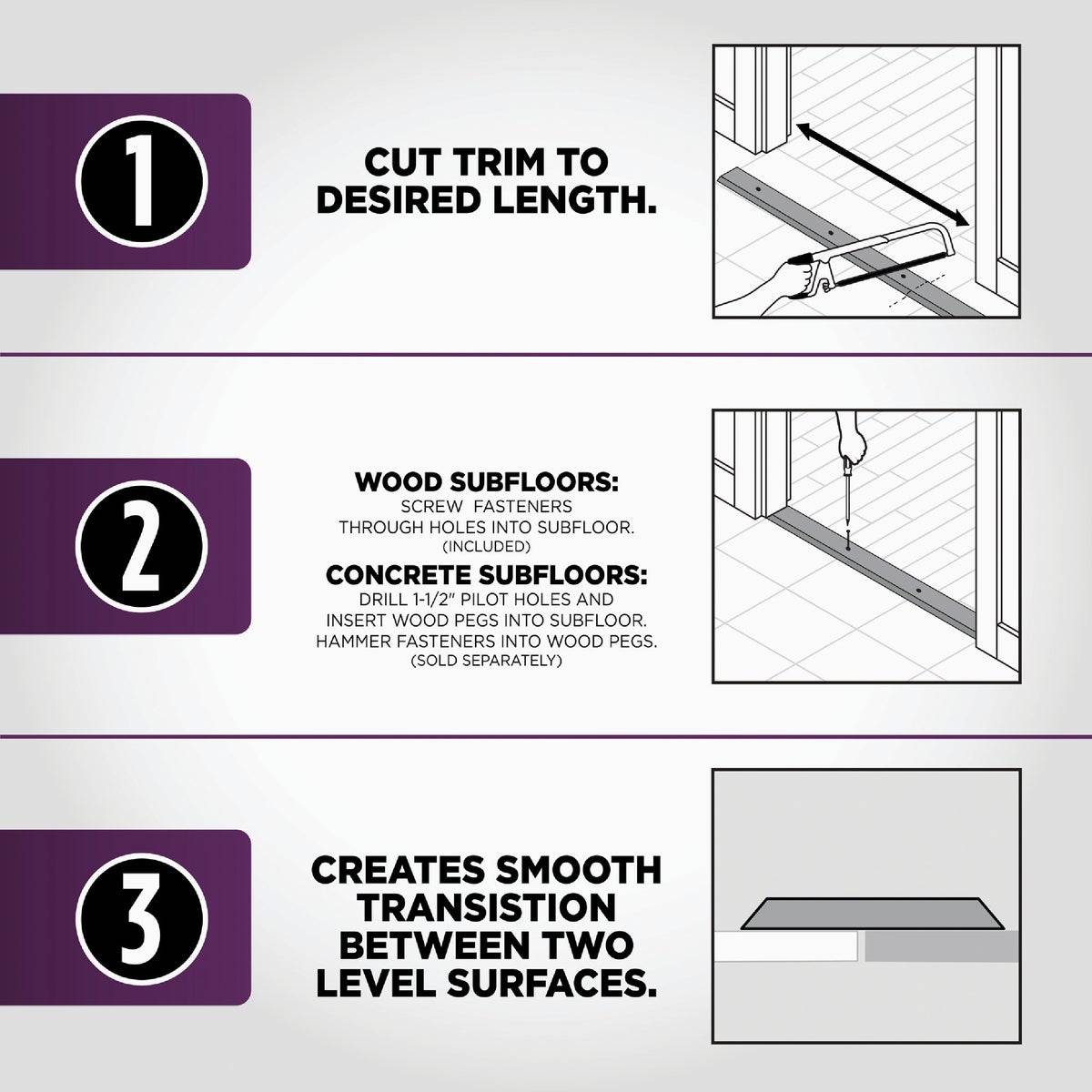 M-D Building Products 1-3/4 In. x 36 In. Unfinished Hardwood Seam Binder with Screws Image 6