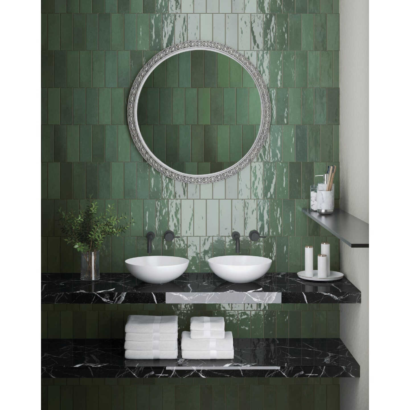 Emser Passion Verde 3 In. x 8 In. Glossy Porcelain Wall Tile (3.92 Sq. Ft. per Case) Image 1