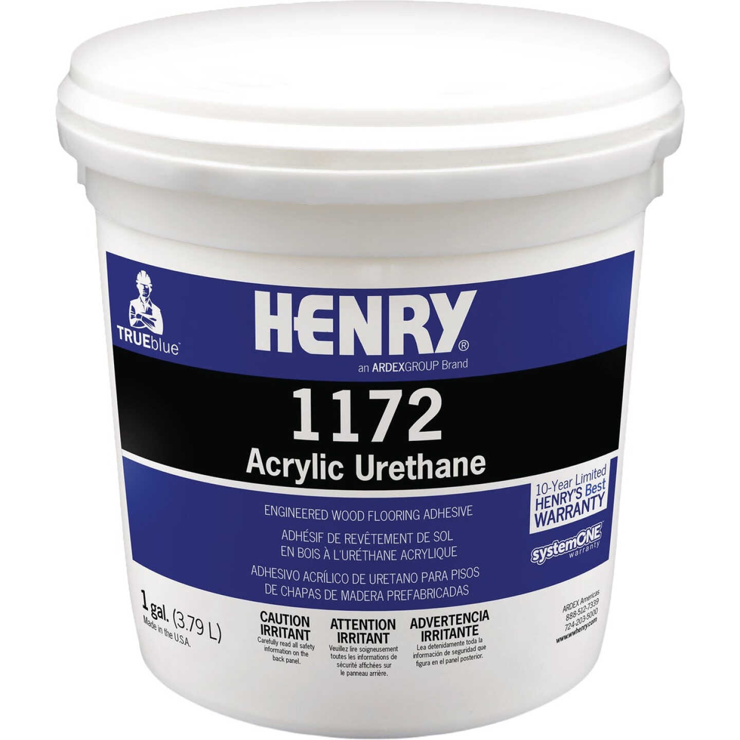 Henry 1172 Acrylic Engineered Wood Floor Adhesive, 1 Gal. Image 1