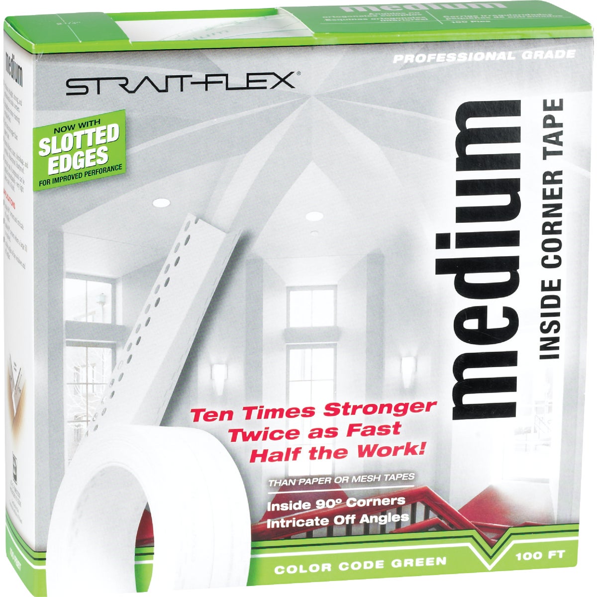 ClarkDietrich/Strait-Flex
 2-1/4 In. x 100 Ft. 
Medium Corner 
Drywall Tape Image 2