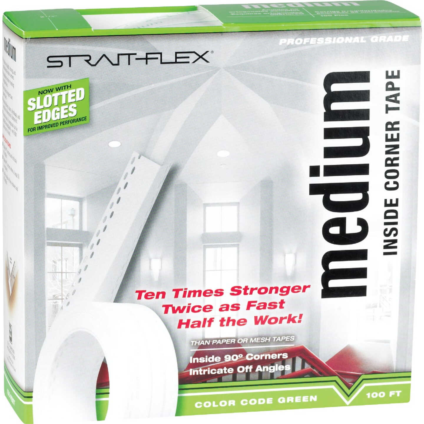 ClarkDietrich/Strait-Flex
2-1/4 In. x 100 Ft.
Medium Corner
Drywall Tape Image 2