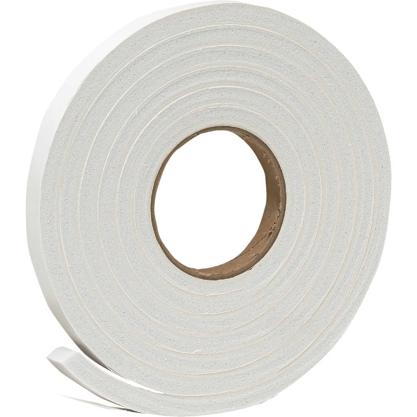 Frost King 3/4 In. Wide x 7/16 In. Thick x 10 Ft. Long White Rubber Foam Weatherstrip Tape Image 1