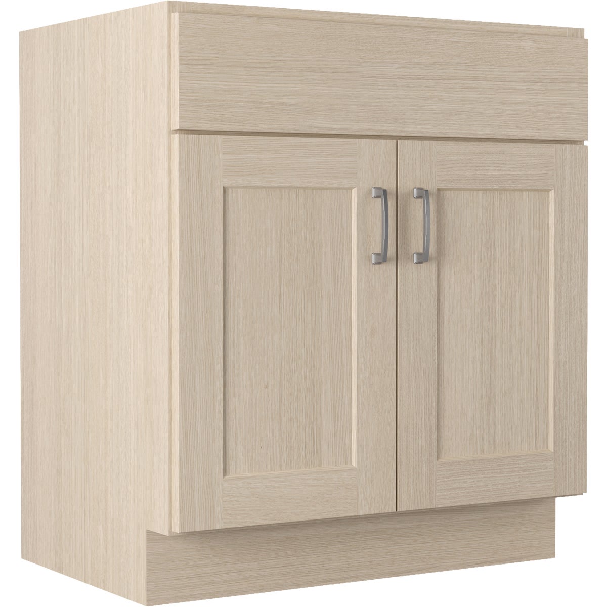 JSI Cabinetry 30 In. x 34-1/2 In. H x 21 In. D. Beige Stained Vanity Base without Top, 1 Drawer/2 Door