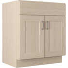 JSI Cabinetry 30 In. x 34-1/2 In. H x 21 In. D. Beige Stained Vanity Base without Top, 1 Drawer/2 Door Image 1
