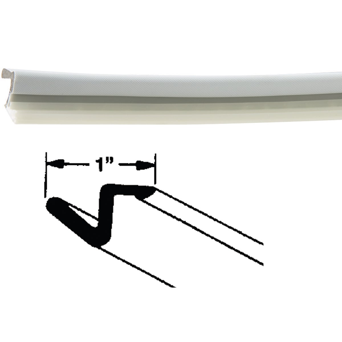 Frost King 7 Ft. 1 In. White Door Gasket