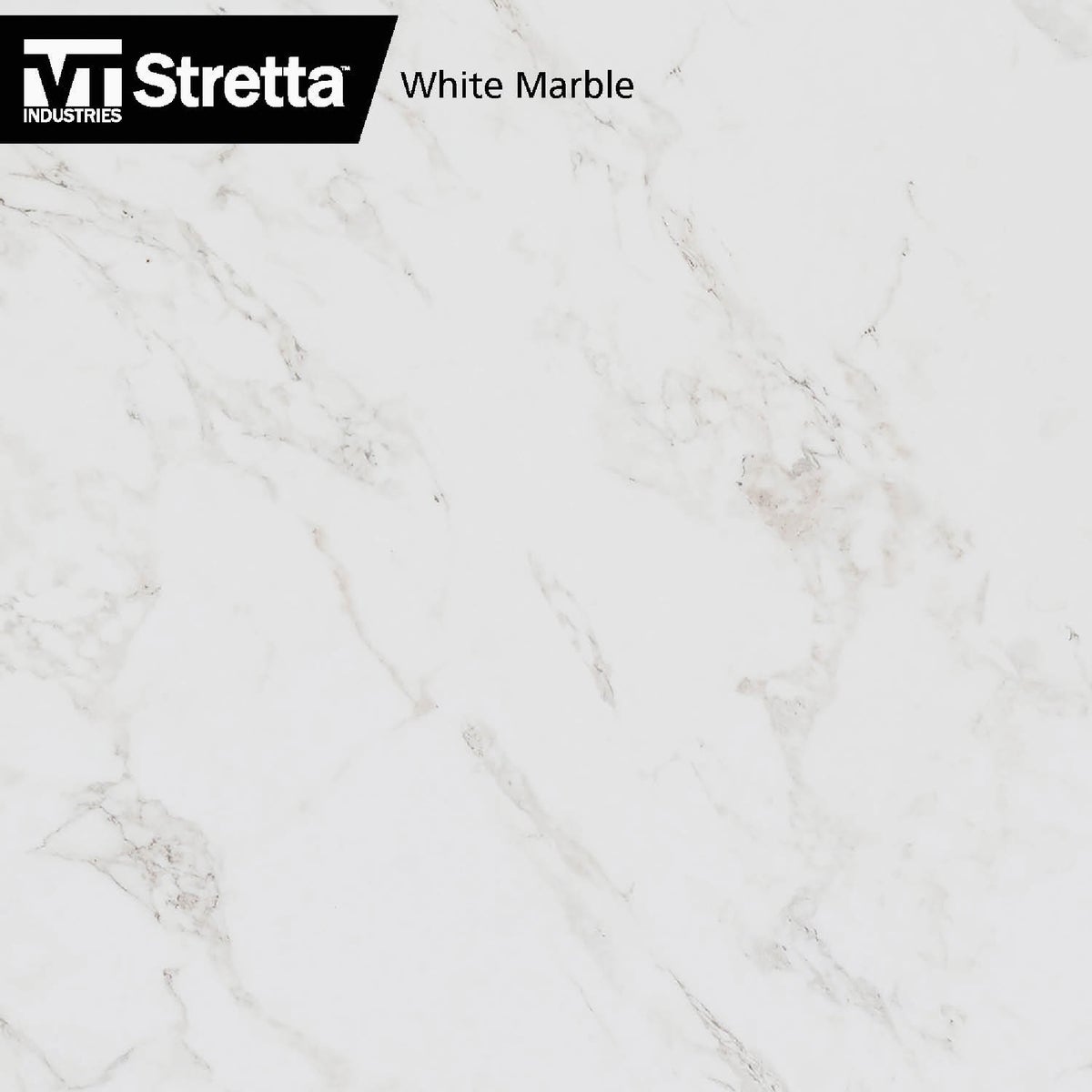 VT Industries Stretta 6 Ft. Left Hand Laminate White Marble Countertop Image 5