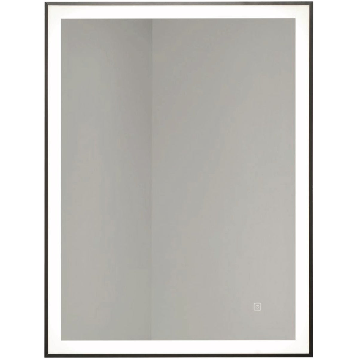 Dweller Lumi 24 In. x 30 In. Wireless Rechargeable Battery LED Mirror, Black