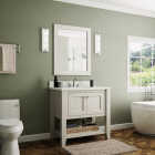 JSI Cabinetry 36 In. x 34-1/2 In. H x 21 In. D. Soft White Trenton Inset Bath Vanity Image 2