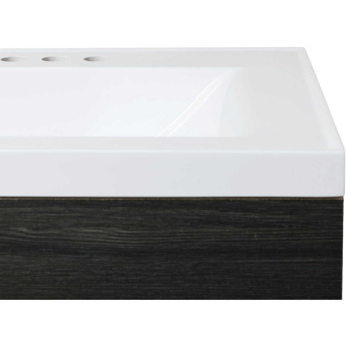 Zenna Home Wallowa Pine 30 In. W x 34 In. x 18 In. D Vanity with White Cultured Marble Top Image 4