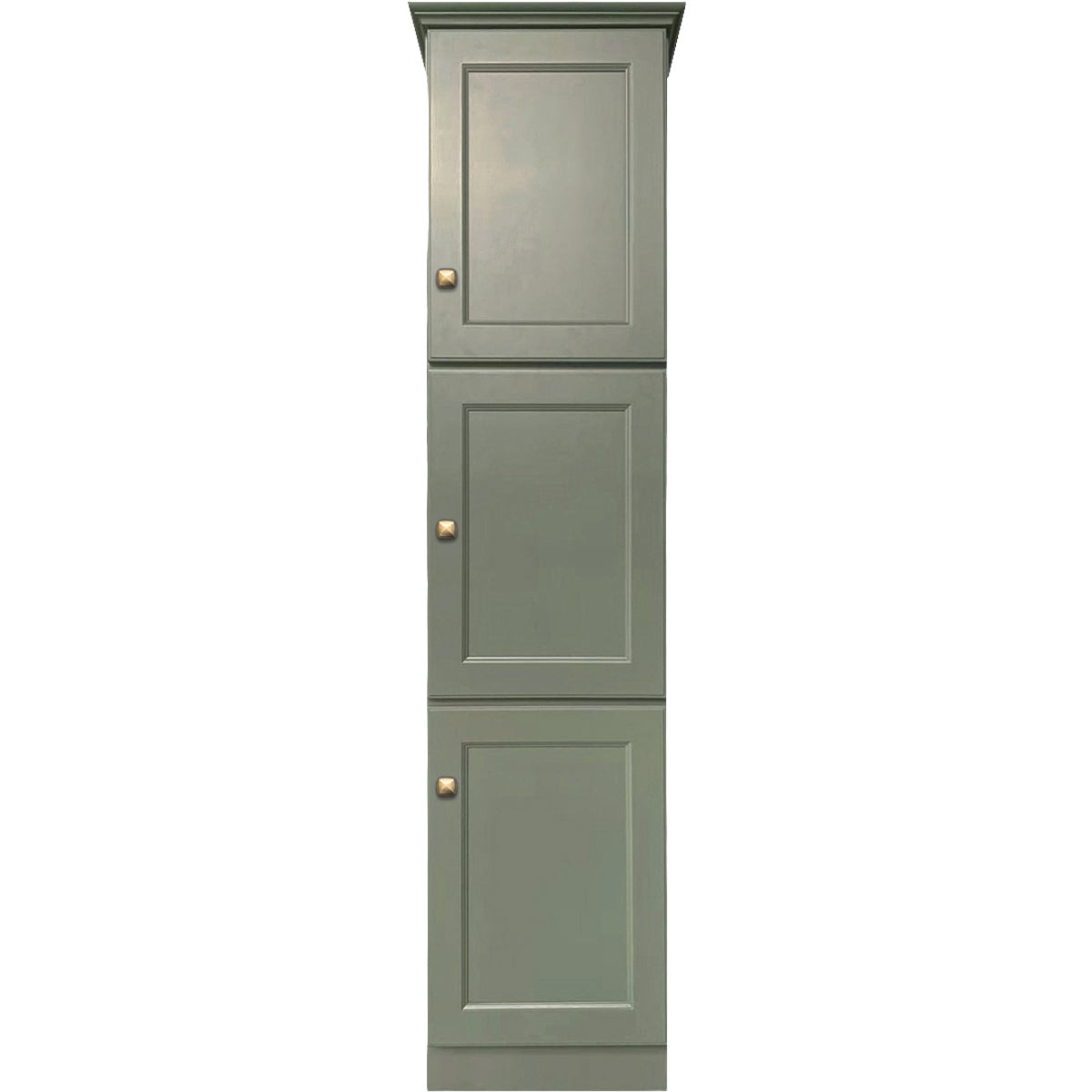GHI Cabinets Sonona Forest Green 78 In. H x 18 In. W x 21 In. D Linen Closet, 3 Door
