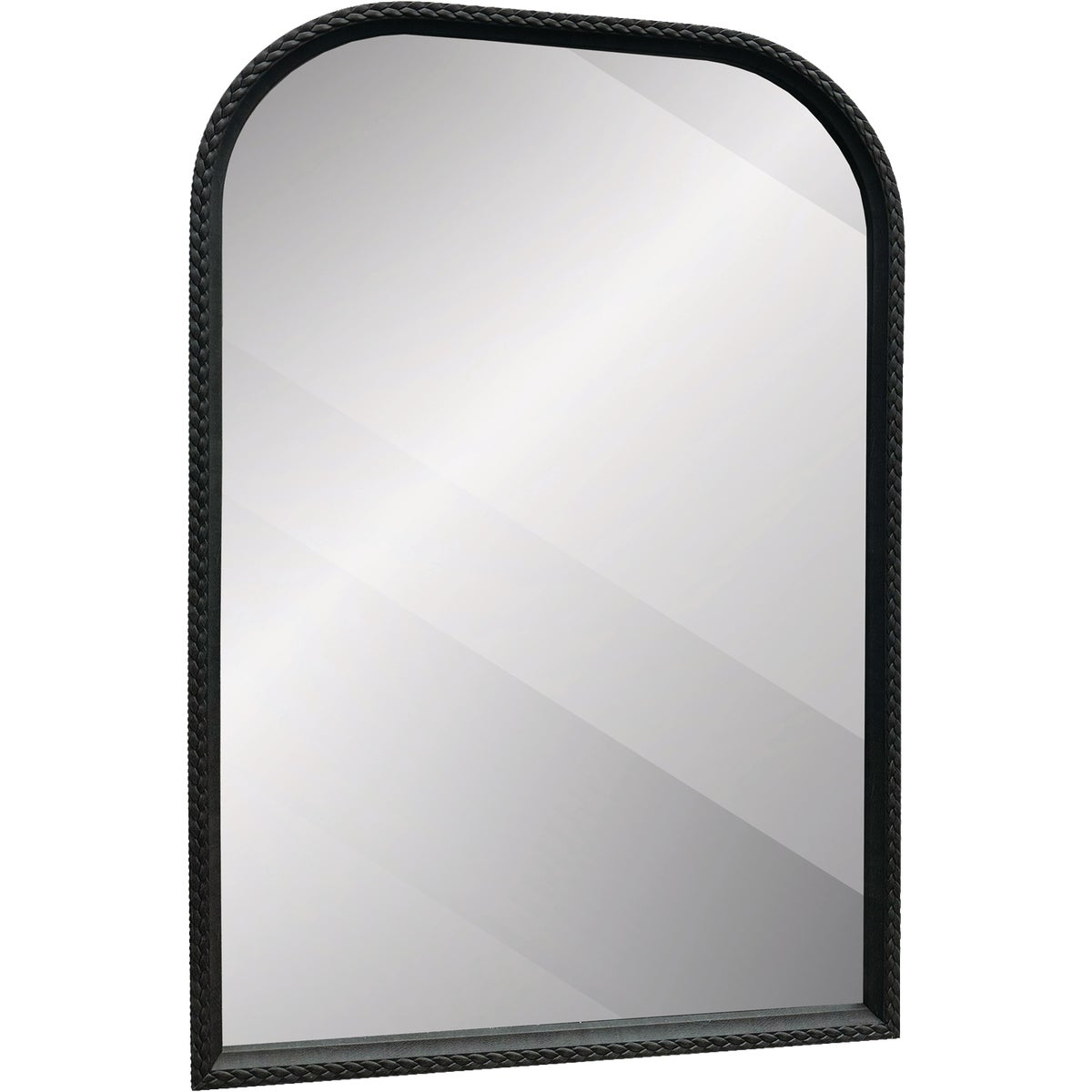 Renin Westlake Arch Black 20 In. x 30 In. Stitch Design Frame Vanity Mirror Image 3