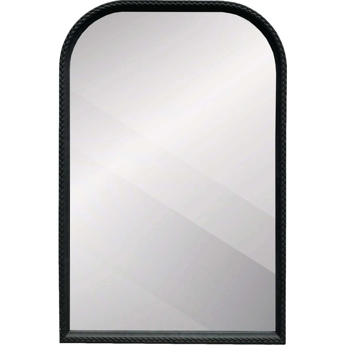 Renin Westlake Arch Black 20 In. x 30 In. Stitch Design Frame Vanity Mirror