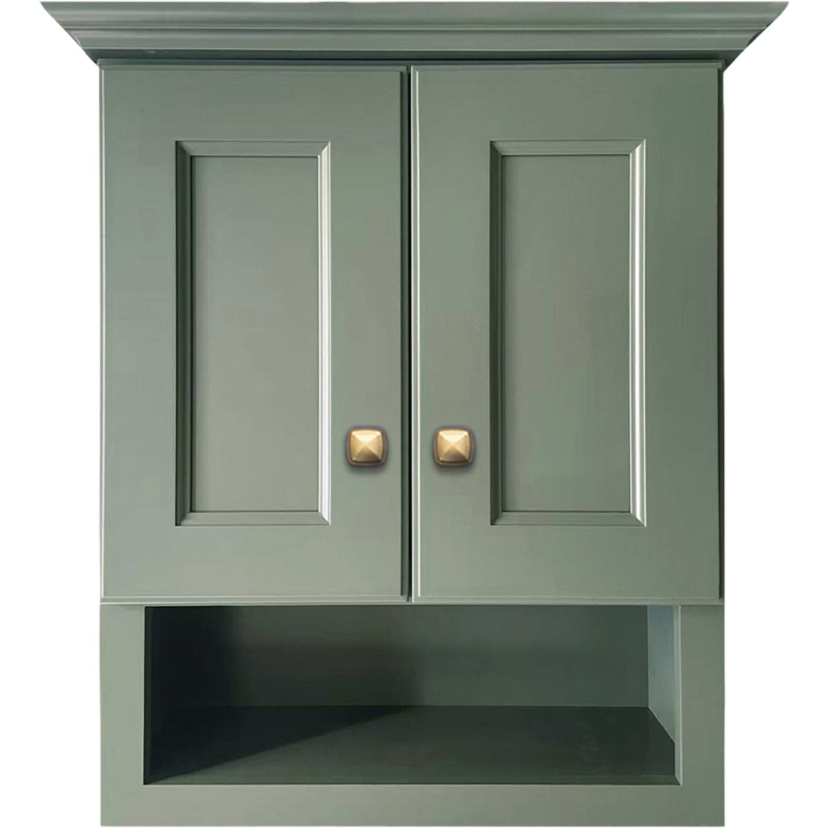 GHI Cabinets Sonona Forest Green 21 In. W x 26 In. H Over-the-Toilet Cabinet, 2 Door
