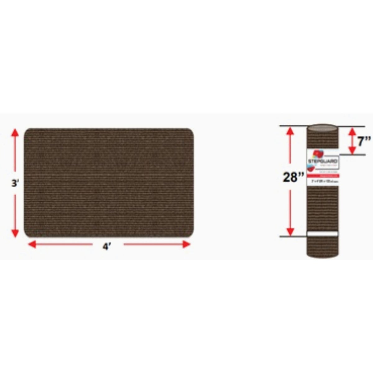 Multy Home 3 Ft. x 4 Ft. Concord Tan Carpet Runner Image 2