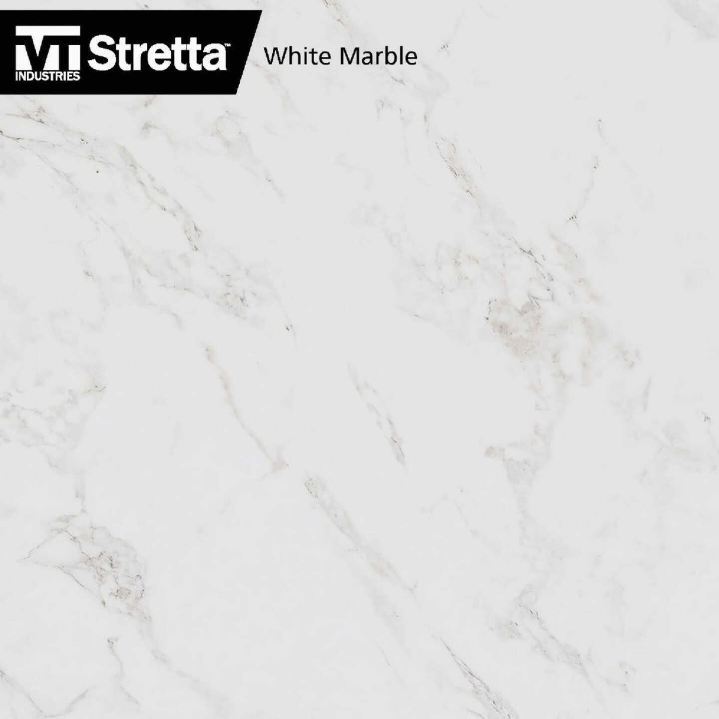 VT Industries Stretta 10 Ft. Right Hand Laminate White Marble Countertop Image 5