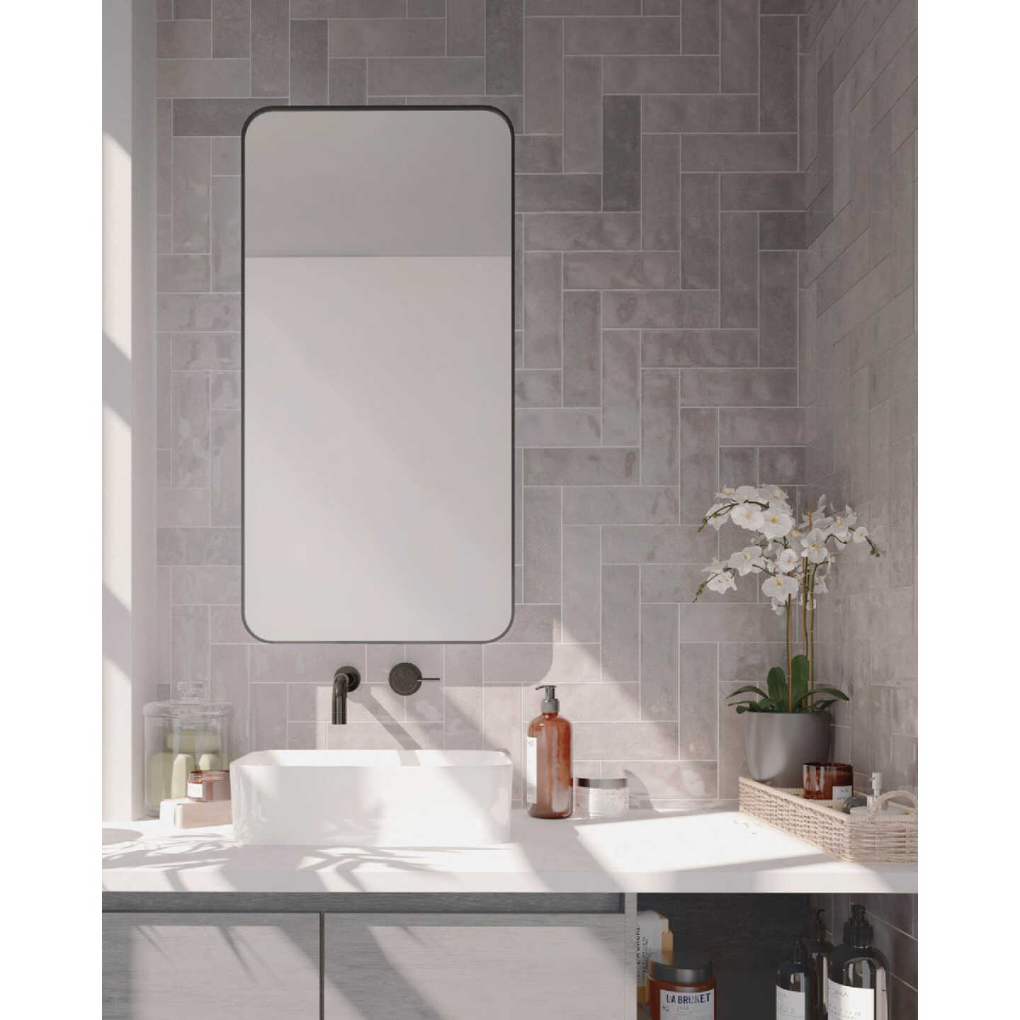 Emser Passion Gris 3 In. x 8 In. Glossy Porcelain Wall Tile (3.92 Sq. Ft. per Case) Image 1