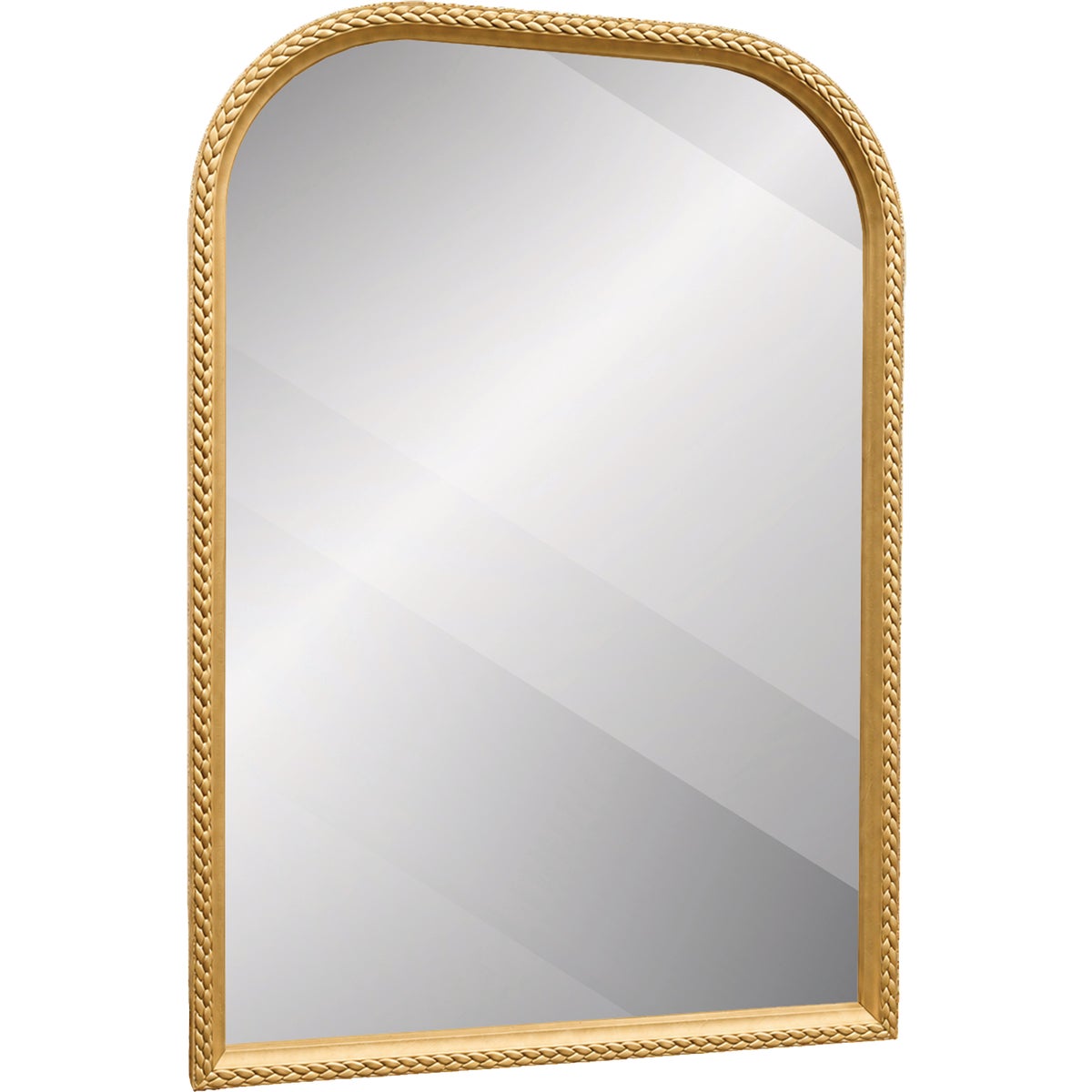 Renin Westlake Arch Gold 20 In. x 30 In. Stitch Design Frame Vanity Mirror Image 4