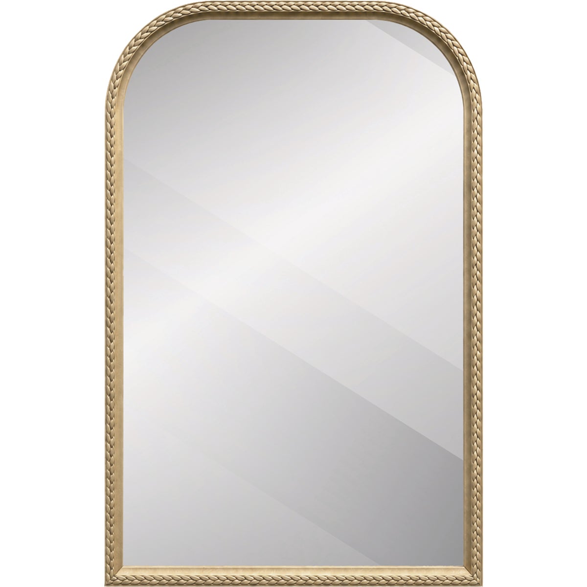 Renin Westlake Arch Gold 20 In. x 30 In. Stitch Design Frame Vanity Mirror