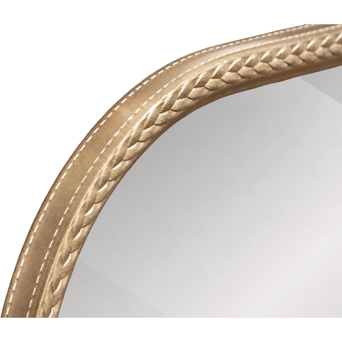 Renin Westlake Arch Gold 20 In. x 30 In. Stitch Design Frame Vanity Mirror Image 3