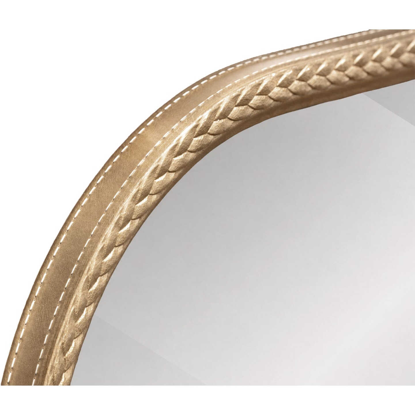 Renin Westlake Arch Gold 20 In. x 30 In. Stitch Design Frame Vanity Mirror Image 3
