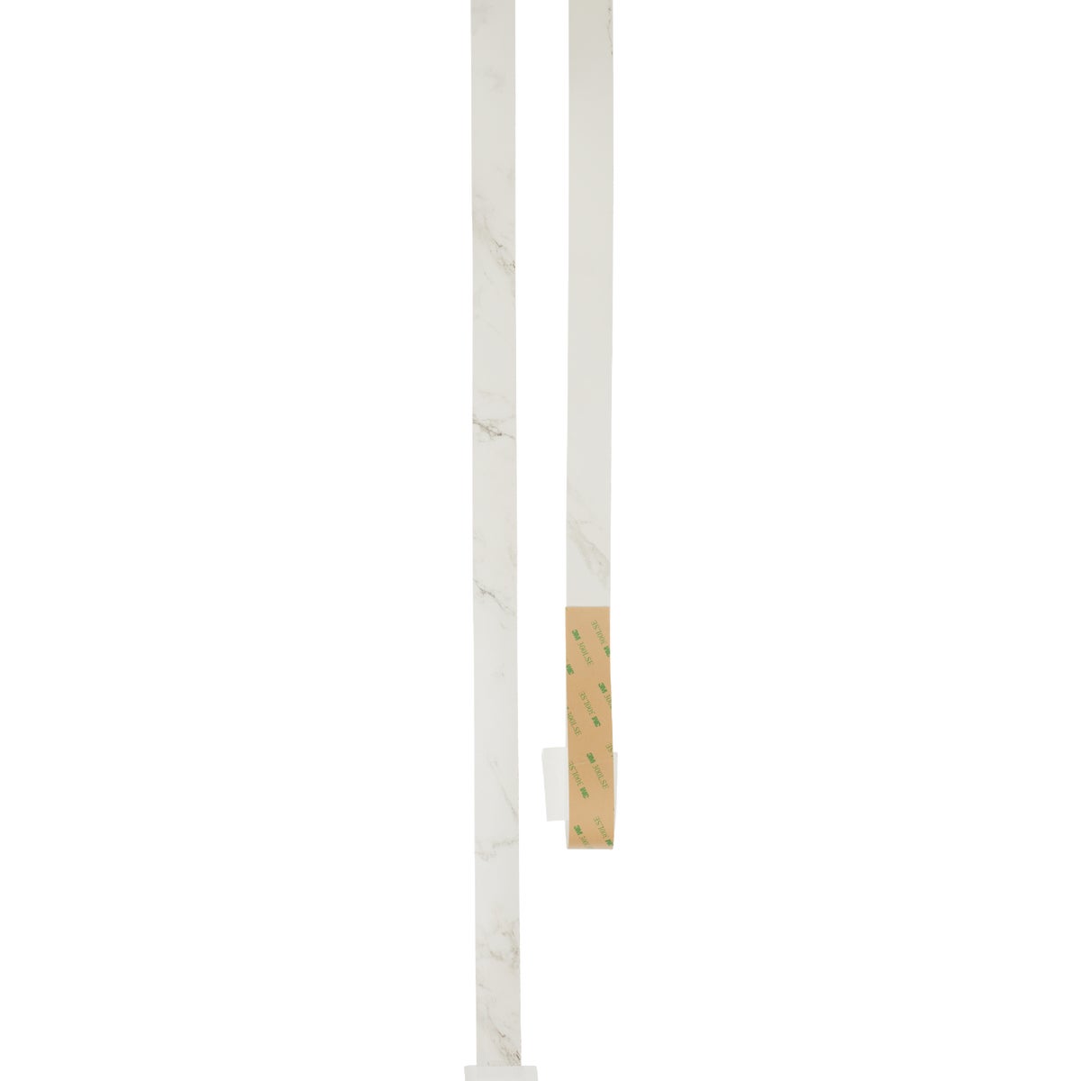 VT Industries Stretta Laminate Countertop White Marble End Cap Kit