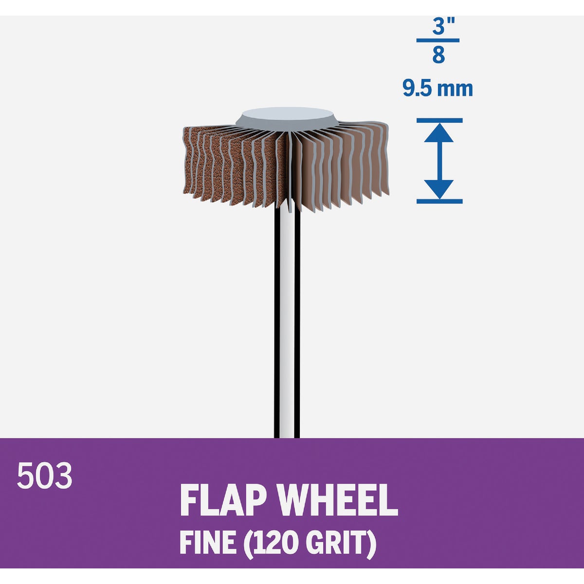 Dremel 3/8 In. 120 Grit Flap Wheel Image 3