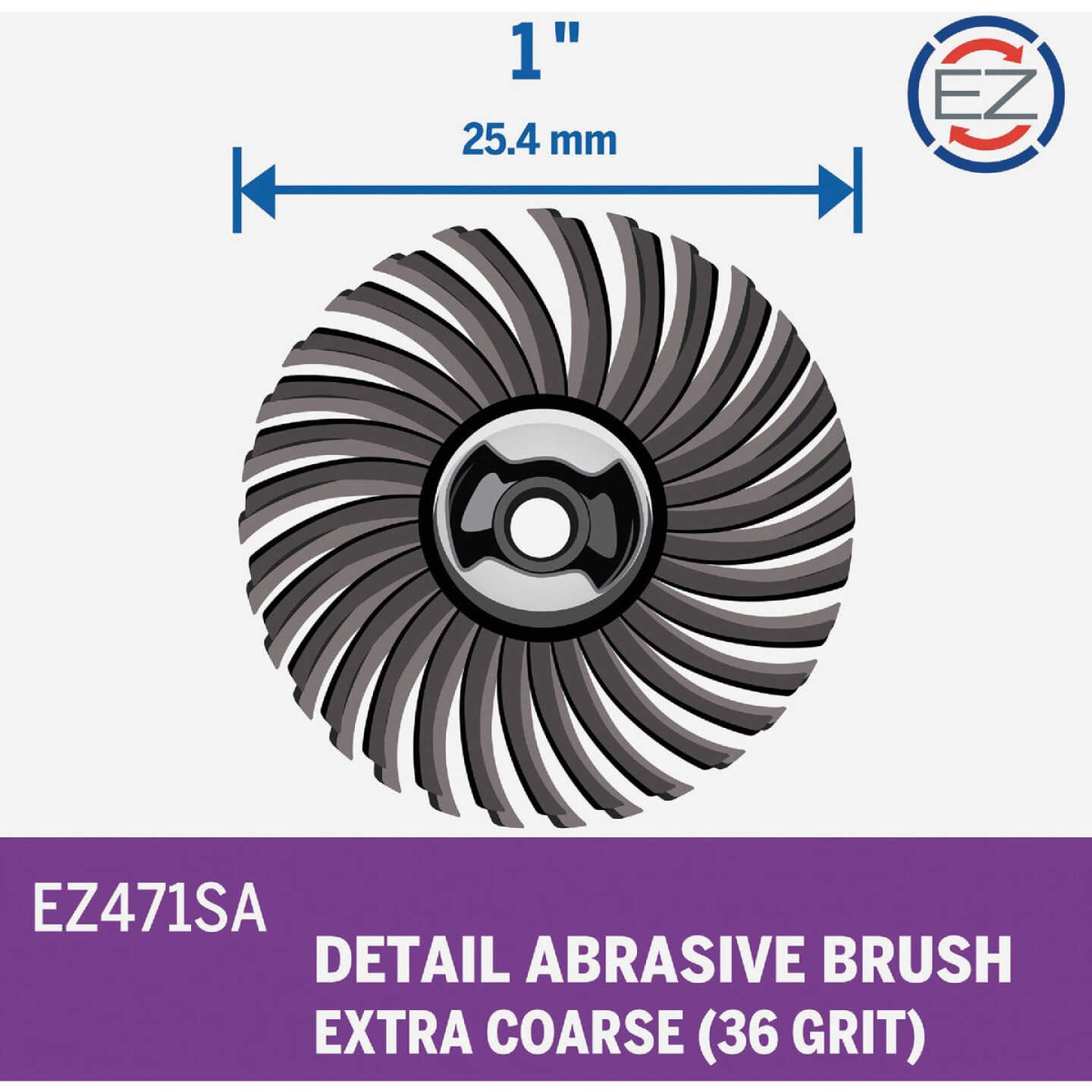 Dremel 1 In. 36G EZ Lock Abrasive Wheel Brush Image 5