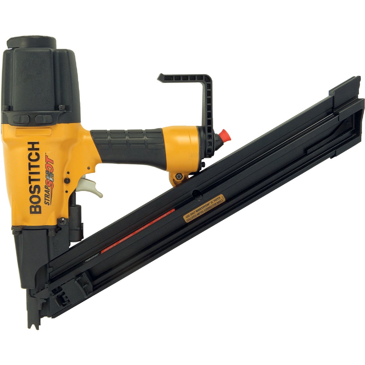 Bostitch 35 Degree 2-1/2 In. Paper Tape Strapshot Metal Connector Framing Nailer Image 4