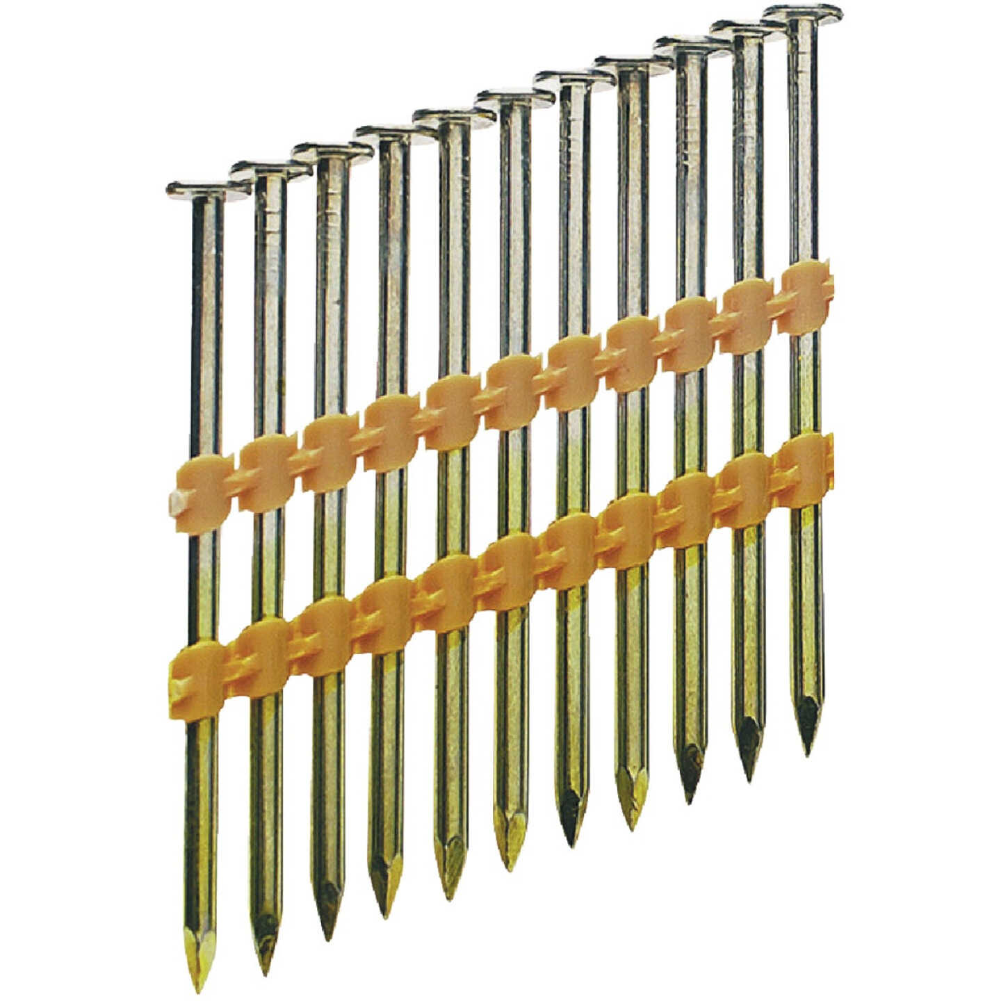 Grip-Rite 21 Degree Plastic Strip Bright Full Round Head Framing Stick Nail, 2-1/4 In. x .148 In. (4000 Ct.) Image 1