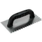Marshalltown QLT 1/8 In. U-Notched & 3/16 In. Flat V-Notched Trowel with Black Handle Image 1