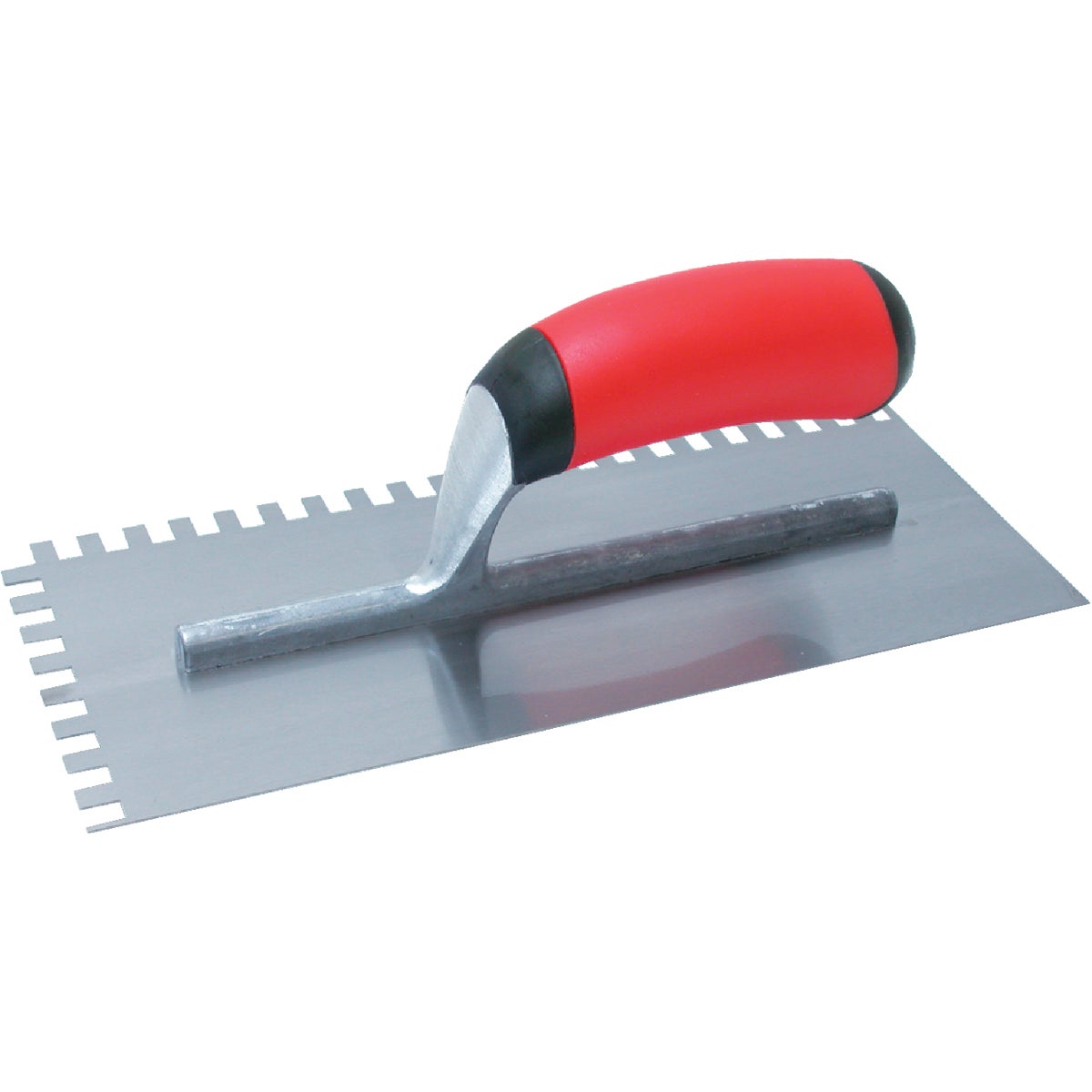 Marshalltown QLT 1/4 x 3/8 x 1/4 In. Square Notched Trowel with Soft Grip