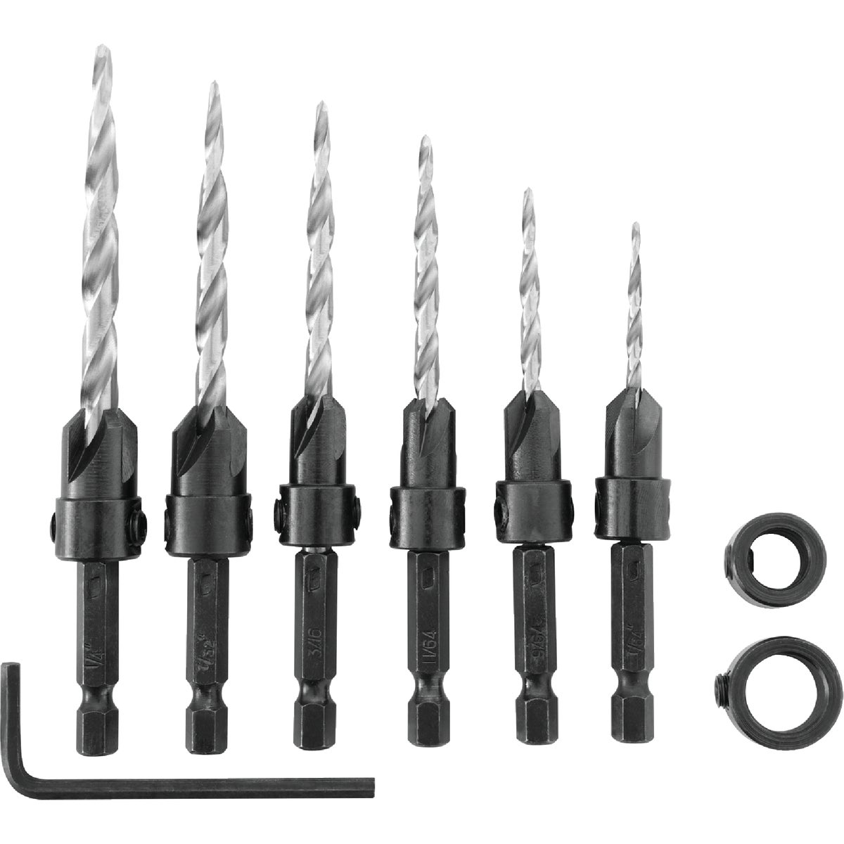 Irwin 8-Piece Wood Countersink Bit Set Image 1