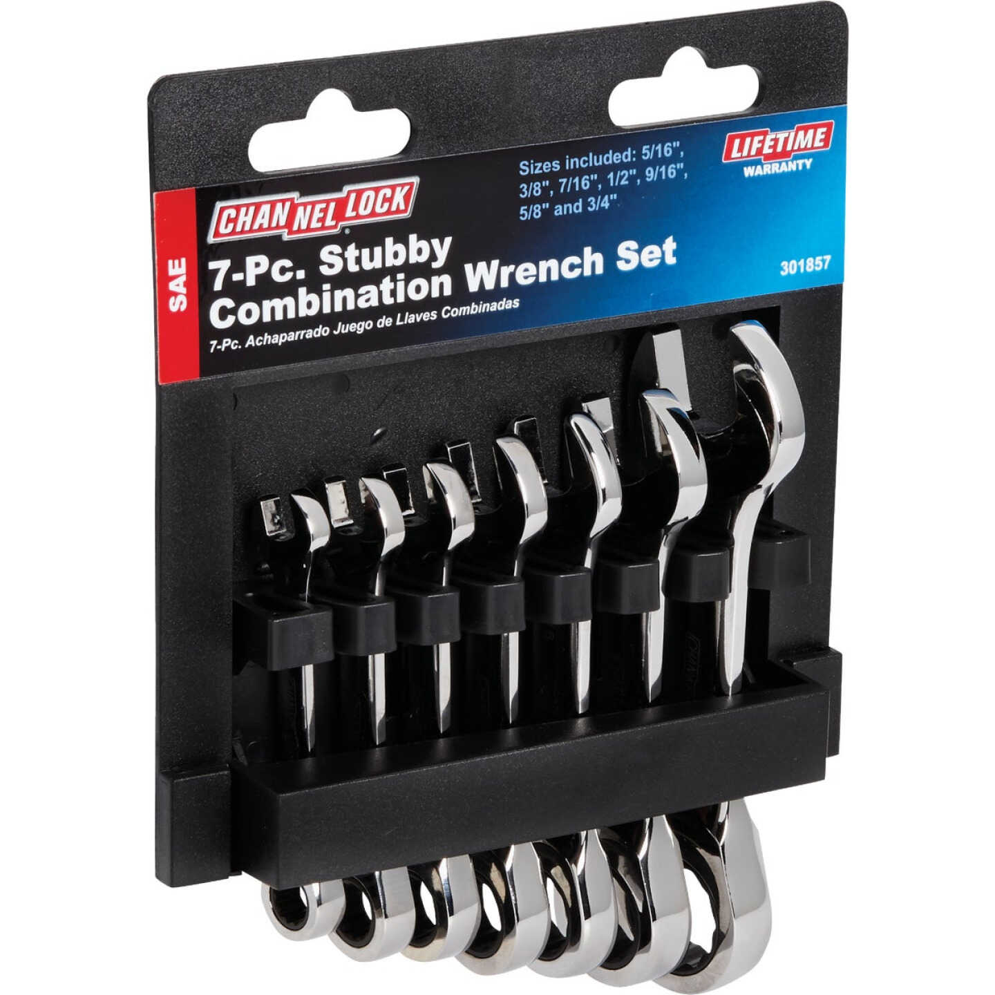 Channellock Standard 12-Point Stubby Ratcheting Combination Wrench Set (7-Piece) Image 1