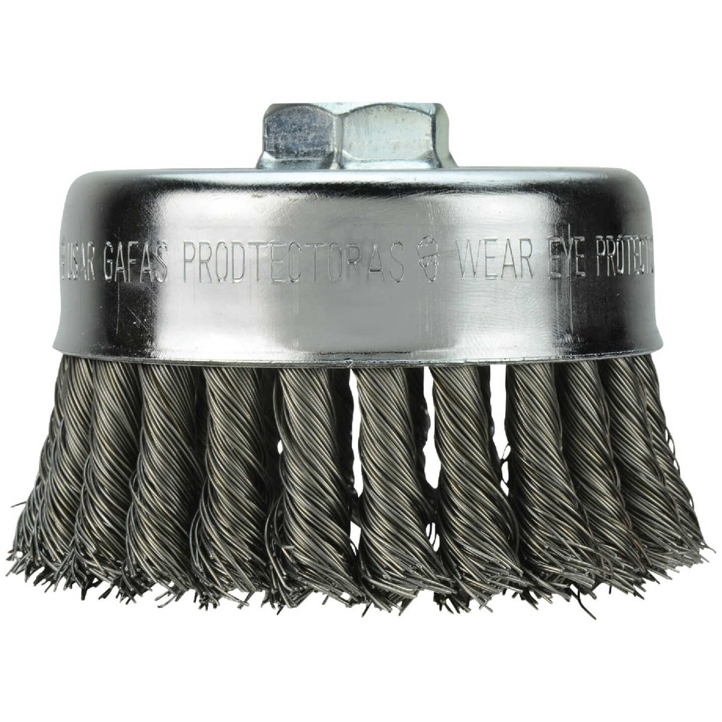Milwaukee 4 In. Crimped .012 In. / .014 In. Angle Grinder Wire Brush Image 1