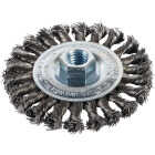 Milwaukee 4 In. Full Cable Knot .020 In./.023 In. Angle Grinder Wire Wheel Image 1