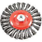 Forney 6 In. Twisted/Knotted .012 In. Angle Grinder Wire Wheel Image 1