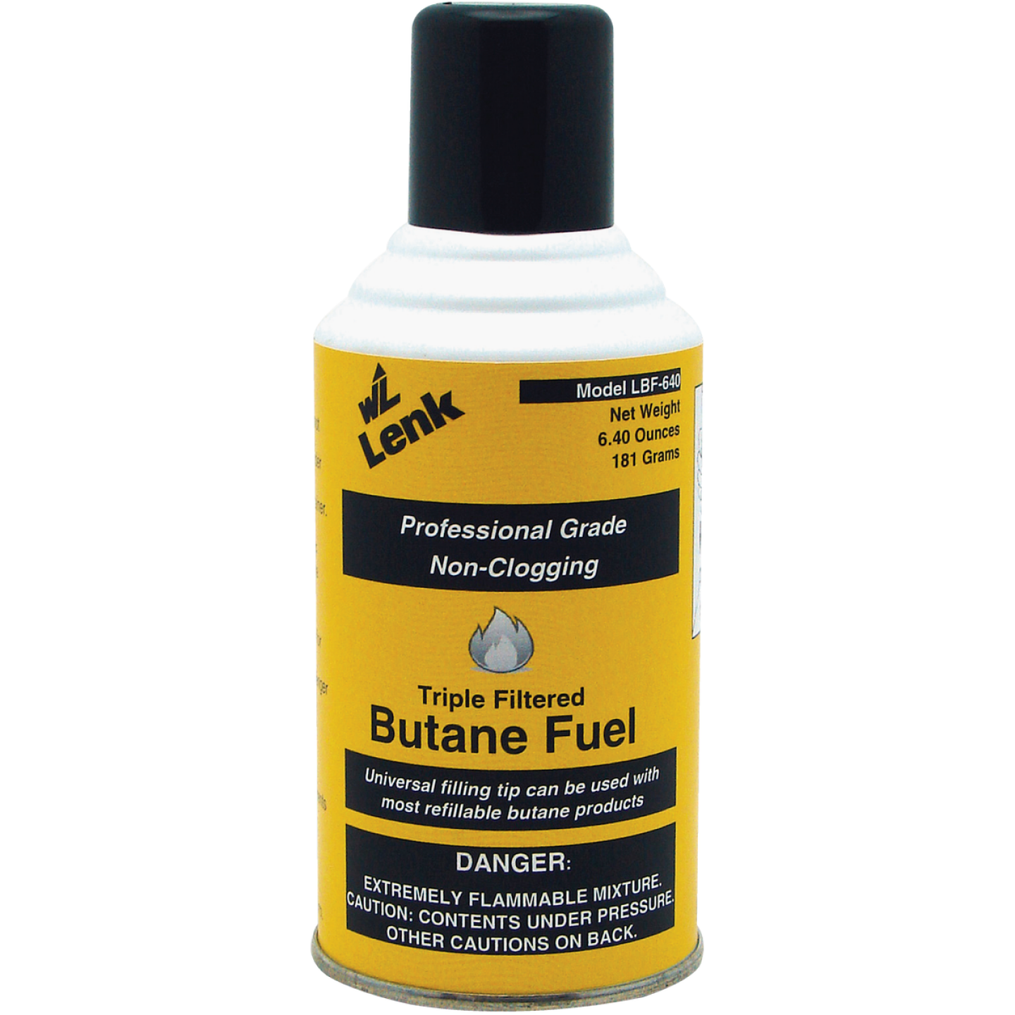 Wall Lenk 6.4 Oz. Professional Grade Butane Fuel Cylinder Image 1